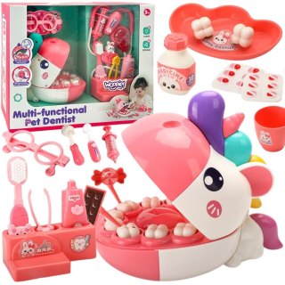 WOOPIE Zestaw Małego Dentysty Głowa Jednorożca Akcesoria