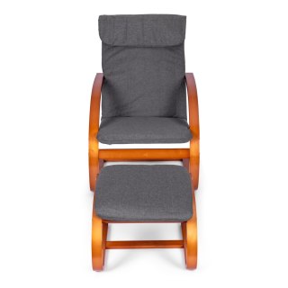 FOTEL FIŃSKI BUJANY Z PODNÓŻKIEM FINKA LEŻANKA DO SALONU MODERNHOME