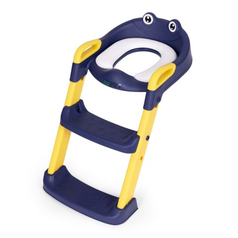 NAKŁADKA NA TOALETĘ DLA DZIECI ZE SCHODKAMI I DRABINKĄ NIEBIESKA ECOTOYS