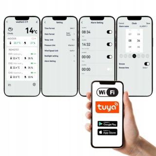 STACJA POGODOWA WIFI POMIAR JAKOŚCI POWIETRZA