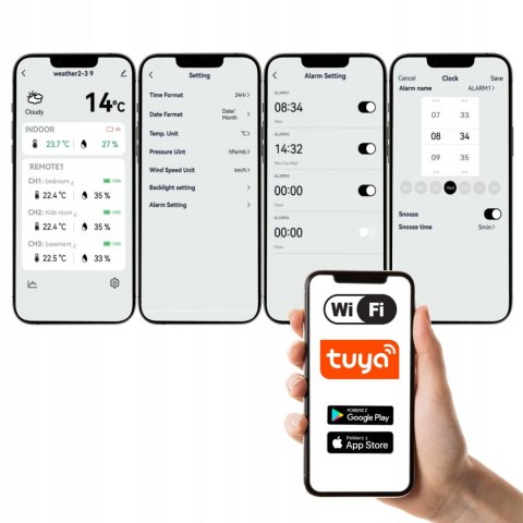 STACJA POGODOWA WIFI POMIAR JAKOŚCI POWIETRZA