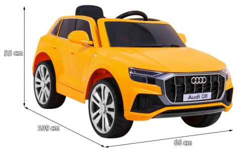 Audi Q8 Lift, SUV na akumulator dla dzieci Żółty + Pilot