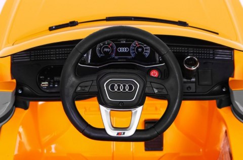 Audi Q8 Lift, SUV na akumulator dla dzieci Żółty + Pilot
