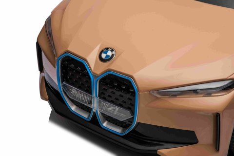 Autko BMW i4 na akumulator dla dzieci Złoty