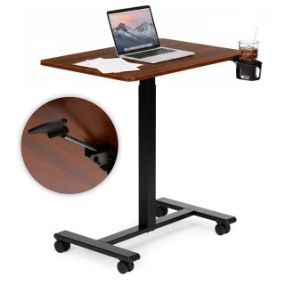 Mobilne biurko regulowane 70x48 cm stolik pod laptopa regulacja wysokości 71,5-112 cm ModernHome