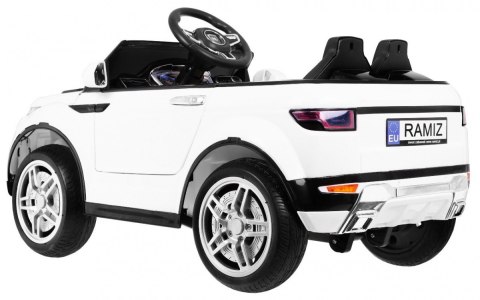 Autko Rapid Racer elektryczne dla dzieci, Biały SUV + Pilot