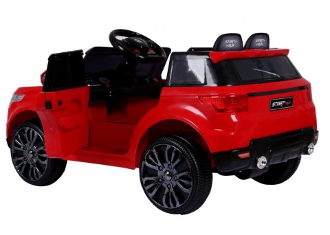 Autko Start Run na akumulator Czerwony SUV + Pilot + Funkcje bezpieczeństwa