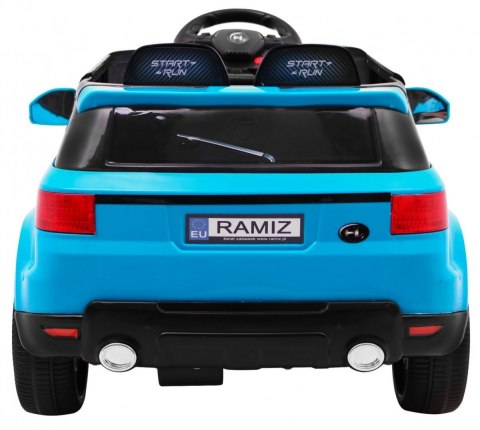 Autko Start Run na akumulator, Niebieski SUV + Pilot + Funkcje bezpieczeństwa