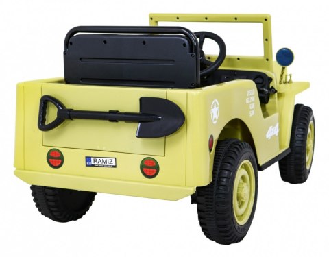 Autko Wojskowe Retro dla dzieci Beżowy + Napęd 4x4