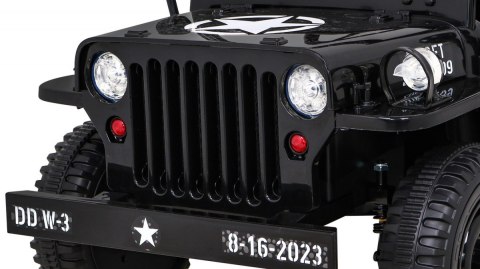 Autko Wojskowe Retro dla dzieci Czarny + Napęd 4x4