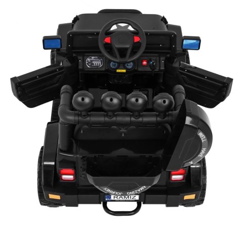 Auto Terenowe Full Time 4WD dla dzieci Czarny + Napęd 4x4 + Pilot