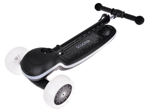 Balansowa hulajnoga SCOOTER 3-kołowa KOLOROWE ŚWIATEŁKA i MUZYKA SP0812