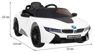 BMW I8 Lift Auto na akumulator Biały + Pilot