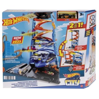 Hot Wheels City Wyścigowa wieża z transformacją