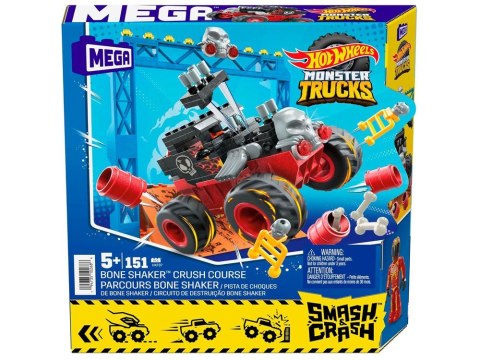 Hot Wheels Monster truck kaskaderskie klocki 151ele auto + rampa ZA5996