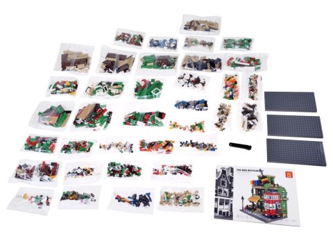 Klocki SERIA Świat-architektura stylu RESTAURACJA BBQ Paryż 1922ele ZA5749