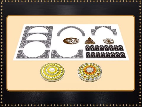 Klocki techniczne Świecący Kościół Św. Andrzeja w Krakowie 3087-ele ZA5804