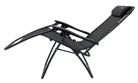 Leżak Ogrodowo Plażowy Czarny