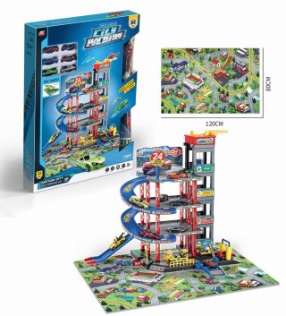 MEGA Wielopoziomowy Parking z Matą + Akcesoria