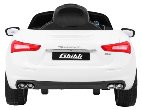 Maserati Ghibli na akumulator dla dzieci Biały + Pilot