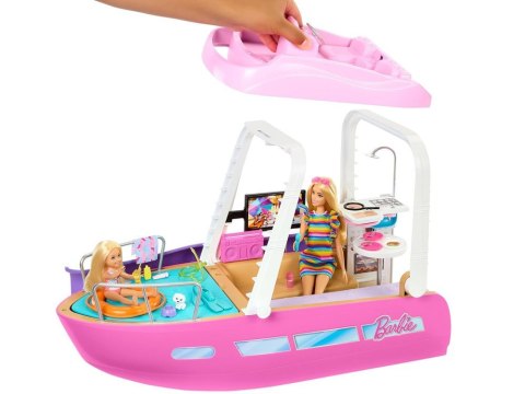 Mattel Barbie Motorówka dla lalek z TRANSFORMACJA WNĘTRZ + akcesoria ZA6042