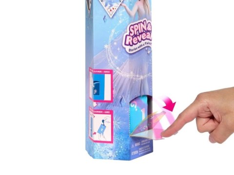 Mattel Disney Princess Frozen Spin & Reveal Lalka Elsa + akcesoria ZA6043