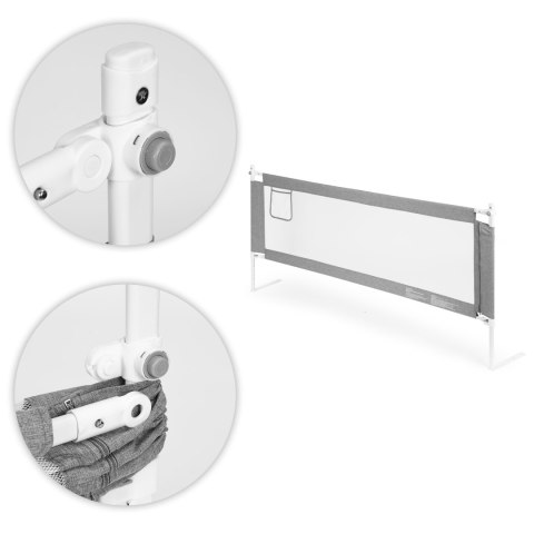 BARIERKA OCHRONNA NA ŁÓŻKO 200 CM OSŁONA ZABEZPIECZENIE DLA DZIECI ECOTOYS