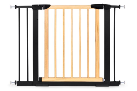 BRAMKA BARIERKA ZABEZPIECZAJĄCA 74-100 CM NA SCHODY I DRZWI METAL DREWNO DODATKOWE PANELE