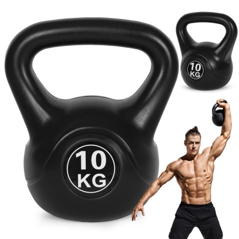 KETTLEBELL KETTLE 10 KG DO ĆWICZEŃ HANTLA KULA ODWAŻNIK OBCIĄŻENIE CIĘŻAR FITNESS MODERNHOME