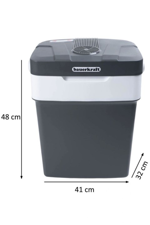 LODÓWKA TURYSTYCZNA PRZENOŚNA SAMOCHODOWA 29L 220-240V DC12V FUNKCJA GRZANIA WKŁAD GRATIS GRAFITOWA