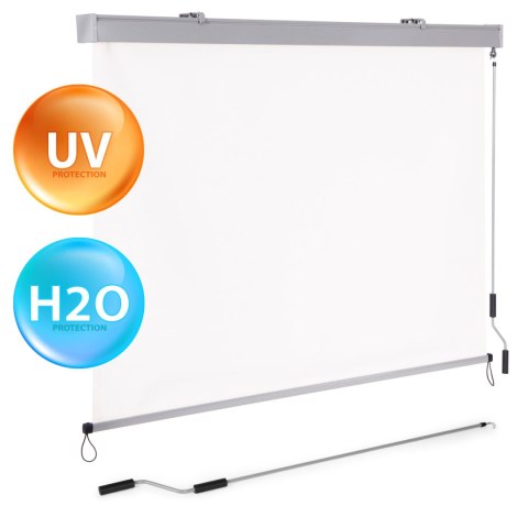 ROLETA MARKIZA PIONOWA ZWIJANA NA KORBKĘ BALKON TARAS ALTANA BEŻOWA MULTIGARDEN