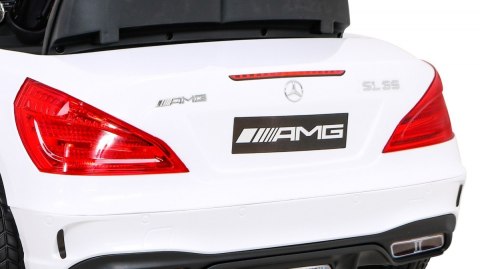 Mercedes Benz AMG SL65 S elektryczny dla dzieci Biały + Pilot