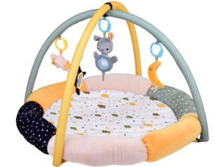 Miękka mata edukacyjna z pałąkiem CHMURKA w stonowanych kolorach ZA5590