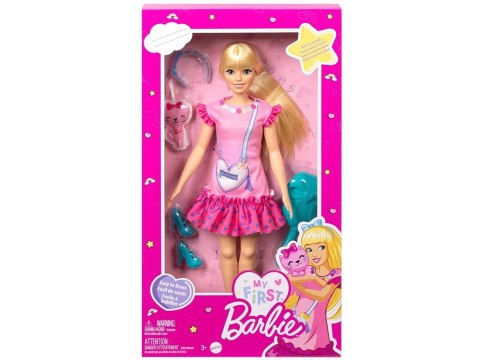 My First Barbie Moja Pierwsza lalka - miękkie kończyny + kotek HLL19 ZA5081