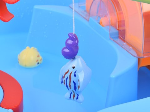 Niebieski stolik wodny z kołem młyńskim + akcesoria do łowienia ZA5566