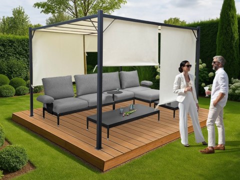 PERGOLA ogrodowa Para Sole ZONA Altana tarasowa 3x3x2m ROLETY SP0836