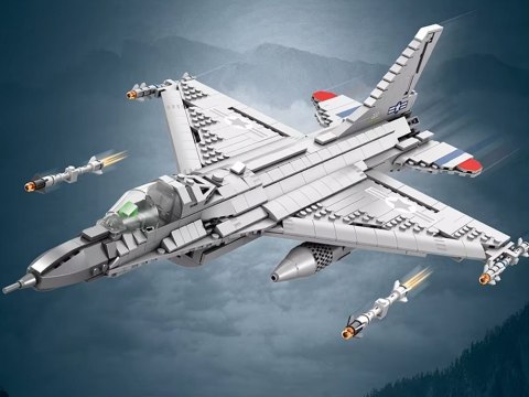 Reobrix Klocki konstrukcyjne samolot myśliwiec F16 1337ele ZA5801