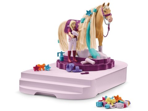 Schleich obrotowa stacja do pielęgnacji koni Sofia koń figurka akc ZA6003