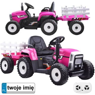 Traktor z przyczepą na akumulator + pilot PA0242