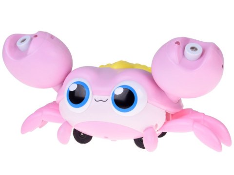 Uroczy chodzący KRAB na BAŃKI MYDLANE automat maszyna świeci gra ZA5717