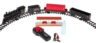 Zdalnie sterowana Retro Kolejka z Funkcją Dymu dla dzieci 5+ Interaktywne efekty + Pilot 2,4 GHz + Akcesoria