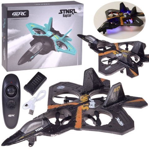 Zdalnie sterowany Dron myśliwiec Raptor świecący quadcopter RC0726 SR