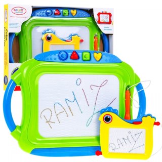 Zestaw 2 Znikopisów dla dzieci 3+ Zmazywalne rysunki + Rysiki + 4 Pieczątki