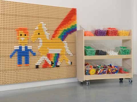 MASTERKIDZ Regał na Kółka - 3 Półki Na Akcesoria Do Tablicy STEM 800H x 800L