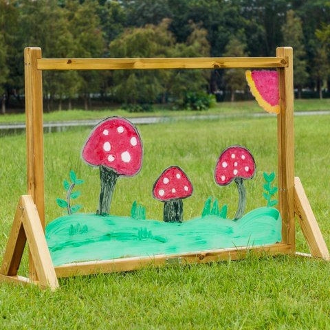 MASTERKIDZ Tablica Akrylkowa Przezroczysta Powierzchnia Malarska