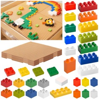 MASTERKIDZ Zestaw Klocków Konstrukcyjnych STEM 563 el. z Nakładkami na Panel 4 szt.