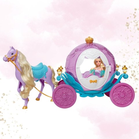 WOOPIE ROYAL Lalka Księżniczka Lily i Magiczny Duży Powóz Karoca Akcesoria