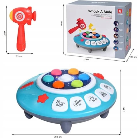 Gra zręcznościowa zbijak Enjoy dźwięki światełka młoteczek dla dzieci 2161