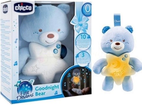 Miś na dobranoc niebieski