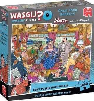 Puzzle 1000 Wasgij Jumbo Retro napad na pociąg